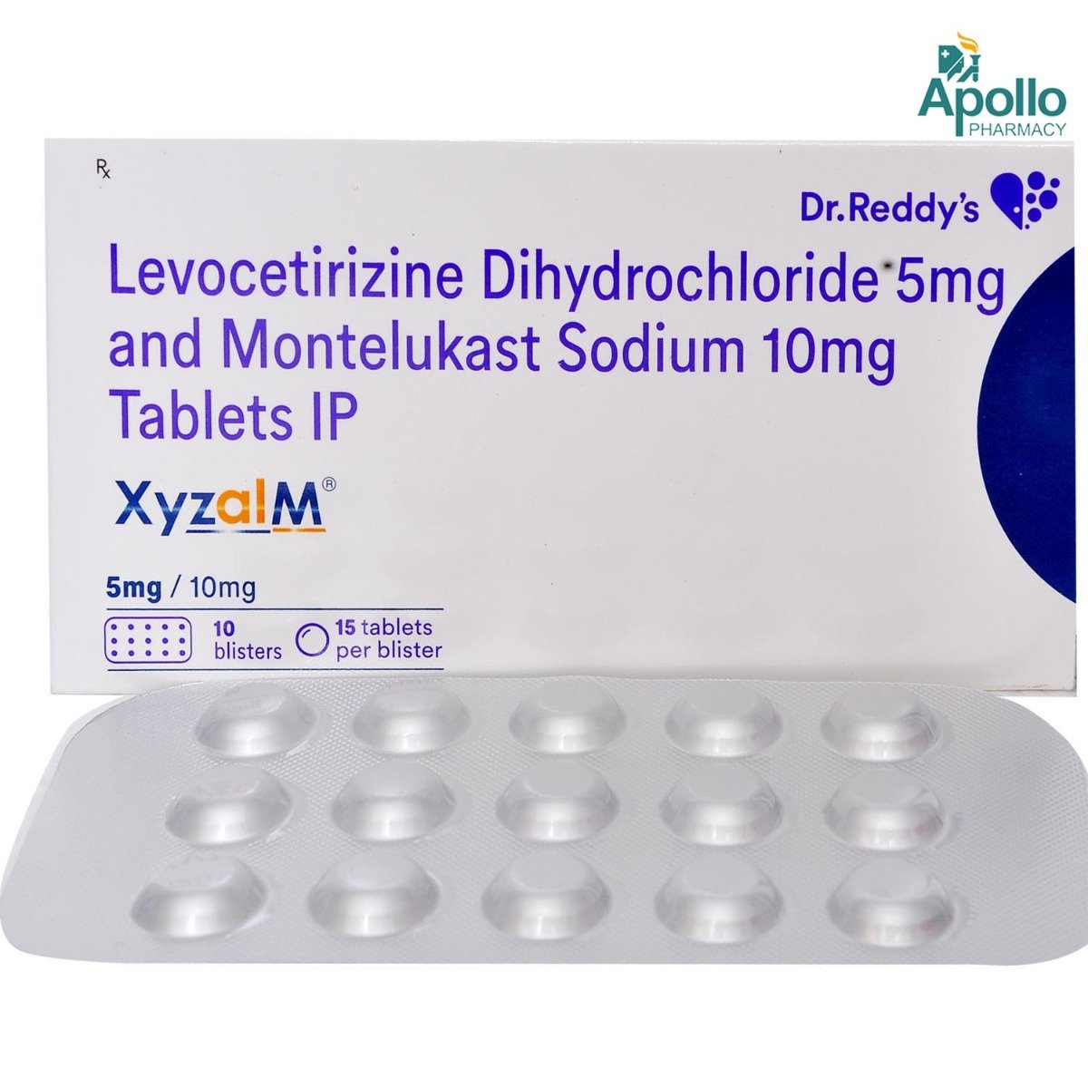 Xyzal M 5/10 Tablet 15's, Pack of 15 TABLETS Xyzal M 5/10 Tablet 15's, Pack of 15 TABLETS