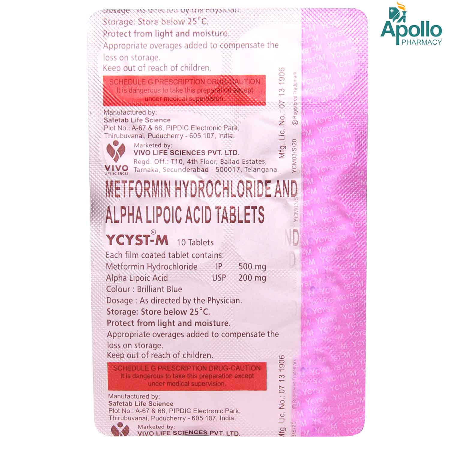 Ycyst-M Tablet 10's, Pack of 10 TABLETS Ycyst-M Tablet 10's, Pack of 10 TABLETS