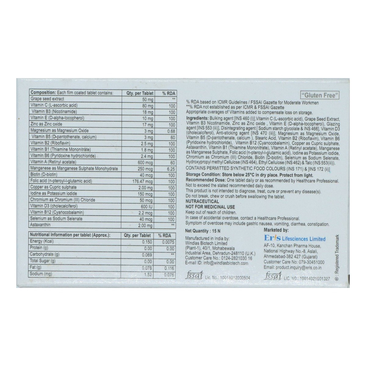 Zac Day Tablet 15's, Pack of 15 Zac Day Tablet 15's, Pack of 15