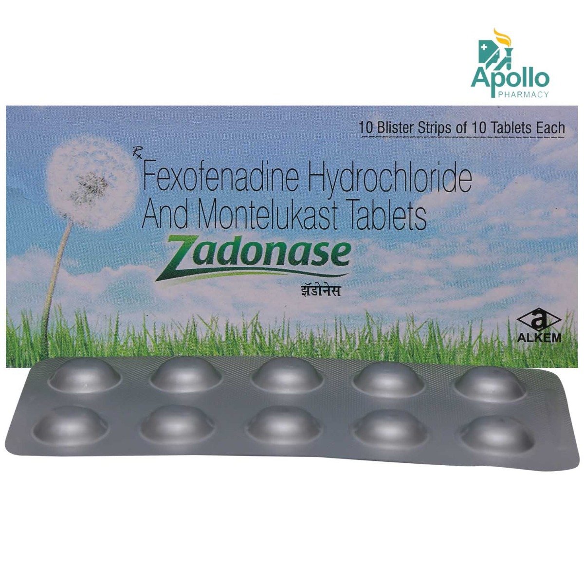Zadonase Tablet 10's, Pack of 10 TABLETS Zadonase Tablet 10's, Pack of 10 TABLETS