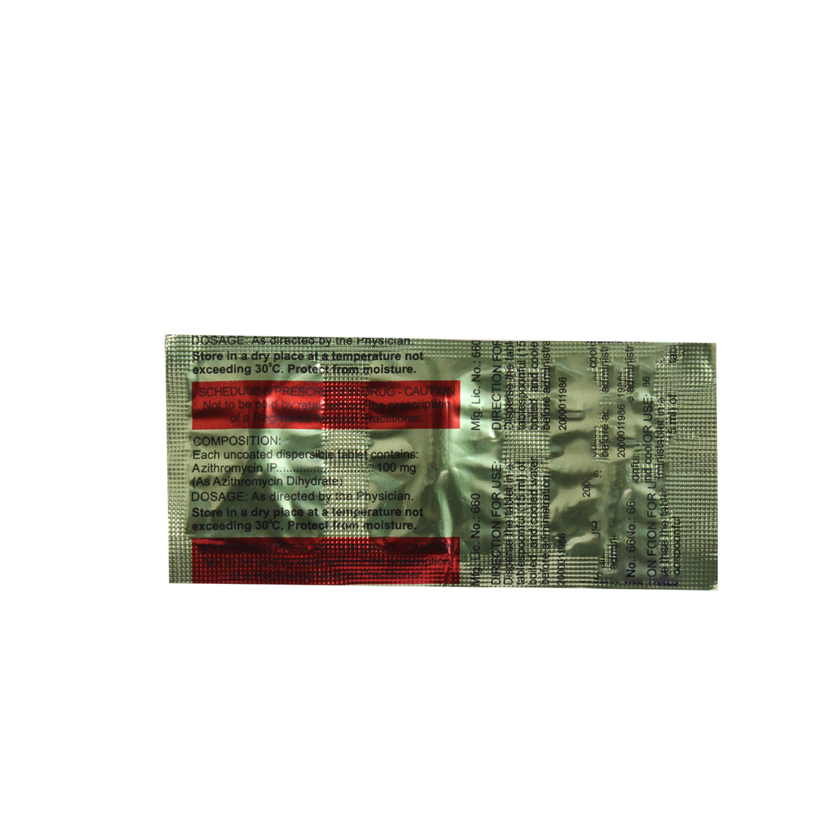 Zathrin 100 DT Tablet Tablet 3's, Pack of 3 TabletS Zathrin 100 DT Tablet Tablet 3's, Pack of 3 TabletS