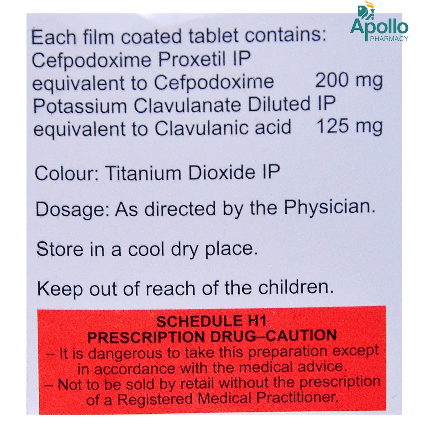 Zedocef CV 200 Tablet 10's, Pack of 10 TABLETS Zedocef CV 200 Tablet 10's, Pack of 10 TABLETS