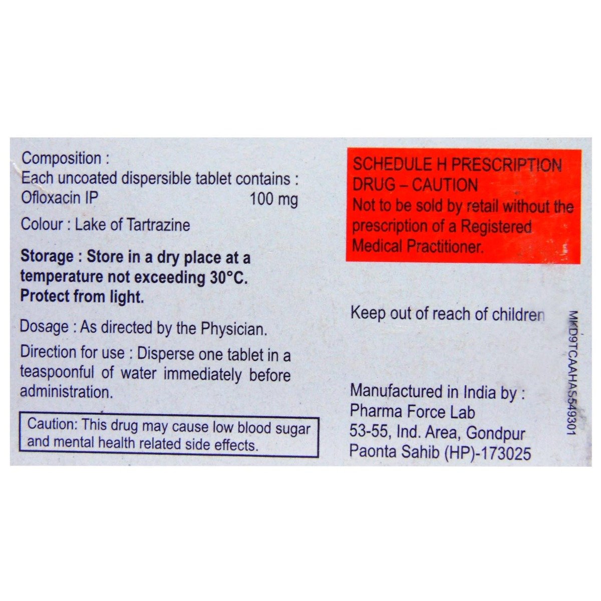 ZENFLOX DT 100MG TABLET, Pack of 10 TabletS ZENFLOX DT 100MG TABLET, Pack of 10 TabletS