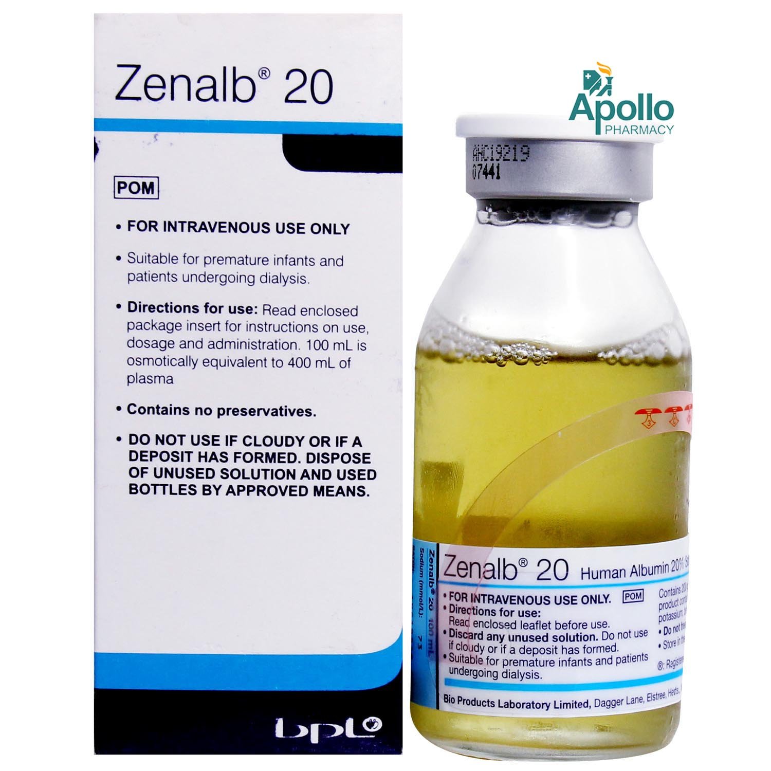 ZENALB 20% 100 ML INJECTION, Pack of 1 INJECTION ZENALB 20% 100 ML INJECTION, Pack of 1 INJECTION