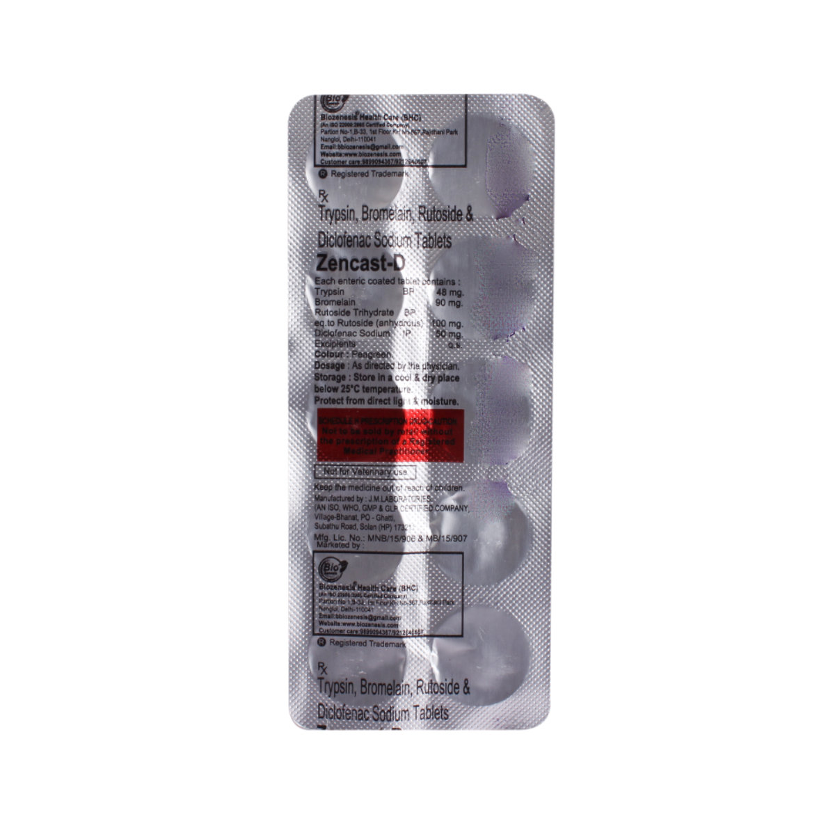 Zencast-D Tablet 10's, Pack of 10 Zencast-D Tablet 10's, Pack of 10