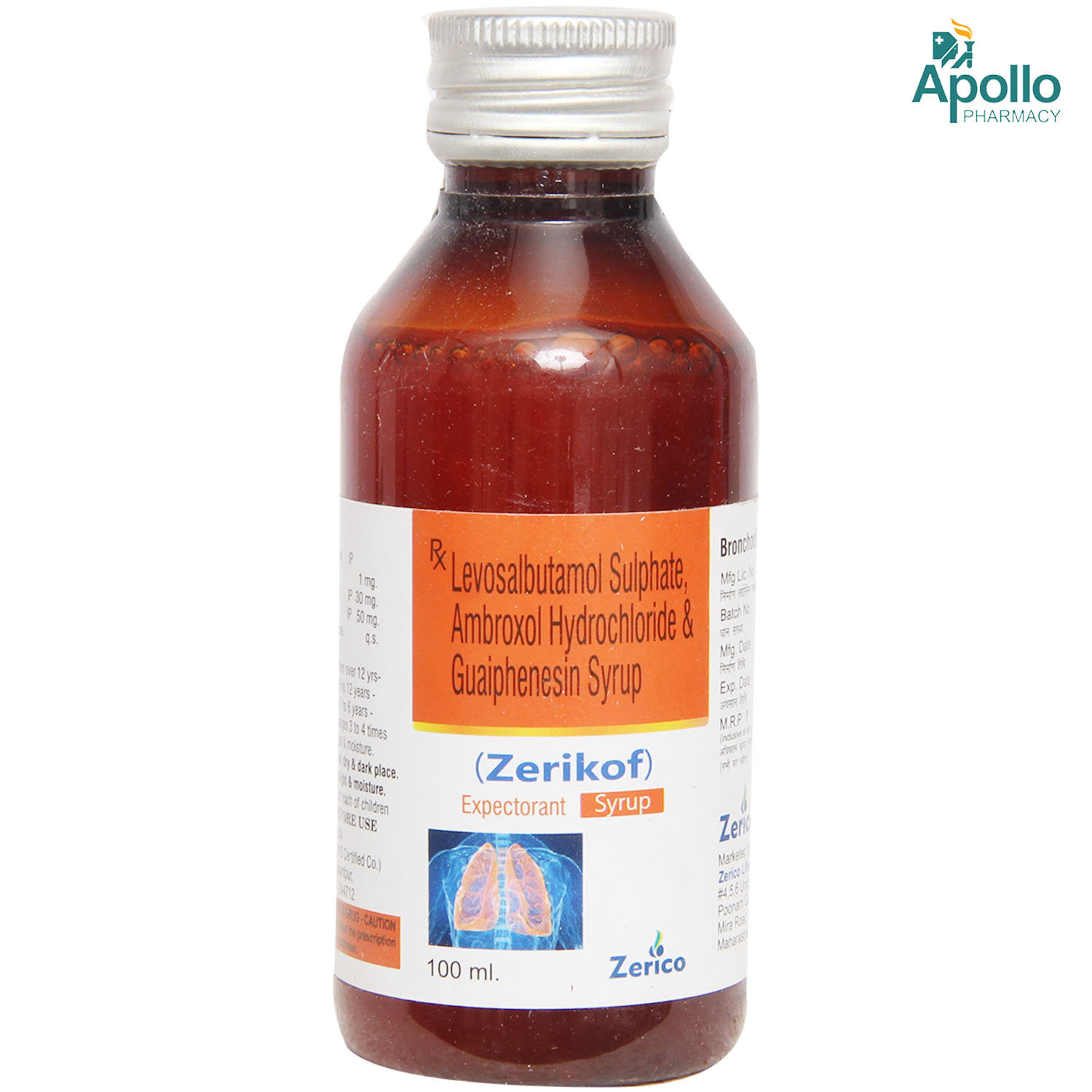 Zerikof Syrup 100 ml, Pack of 1 LIQUID Zerikof Syrup 100 ml, Pack of 1 LIQUID