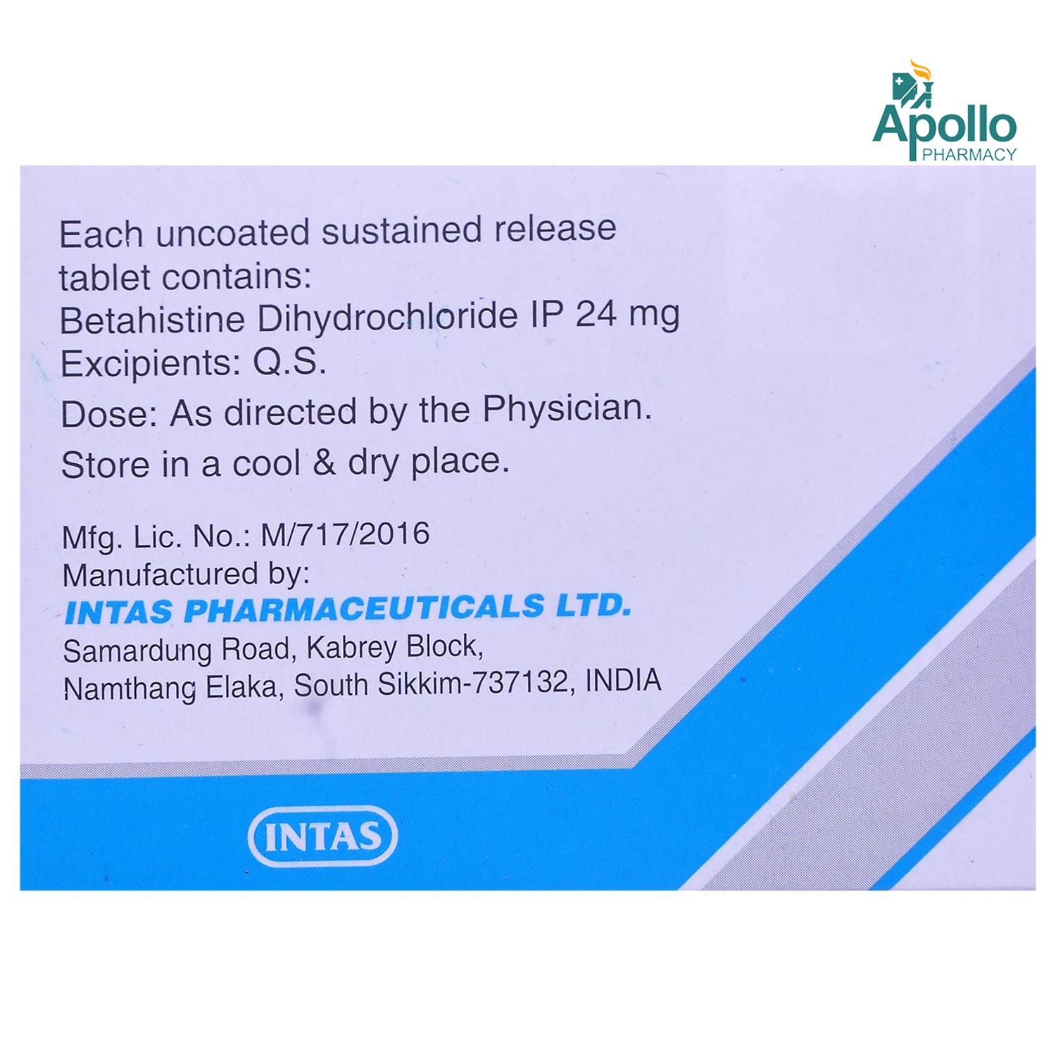 Zevert SR 24 Tablet 14's, Pack of 14 TABLETS Zevert SR 24 Tablet 14's, Pack of 14 TABLETS