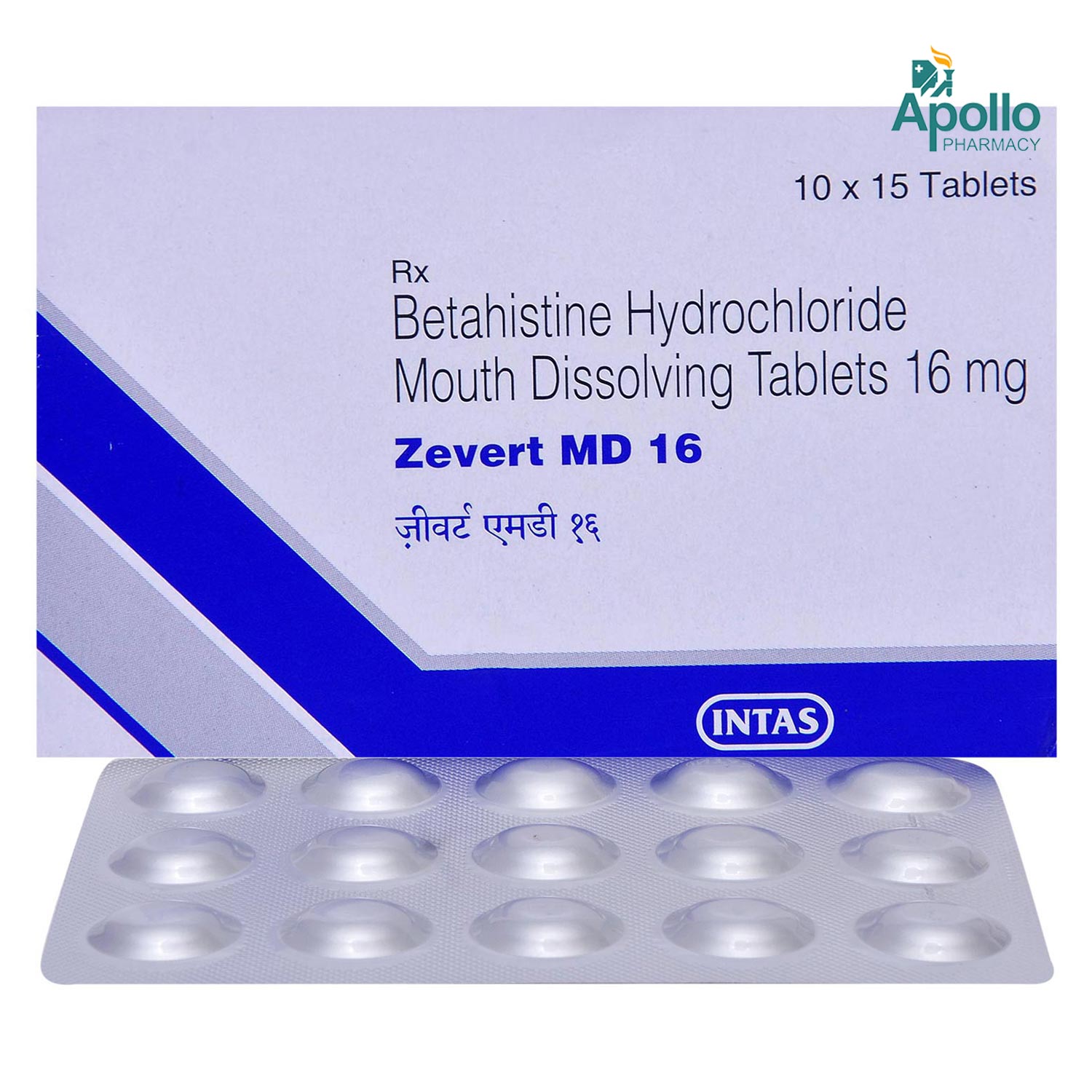 Zevert MD 16 Tablet 15's, Pack of 15 TABLETS Zevert MD 16 Tablet 15's, Pack of 15 TABLETS