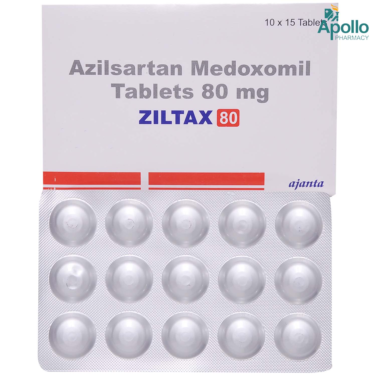 Ziltax 80 Tablet 15's, Pack of 15 TabletS Ziltax 80 Tablet 15's, Pack of 15 TabletS