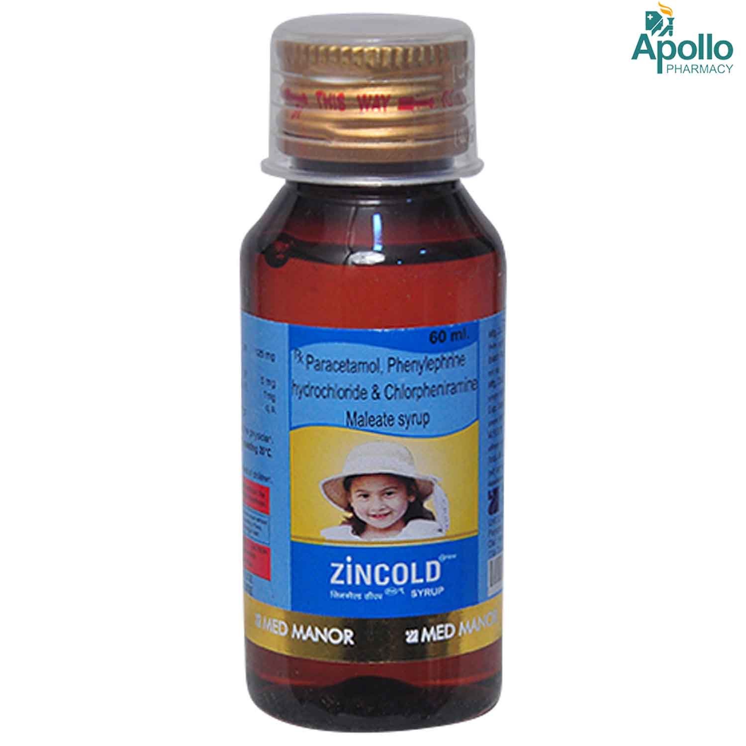 Zincold Syrup 60 ml, Pack of 1 SYRUP Zincold Syrup 60 ml, Pack of 1 SYRUP