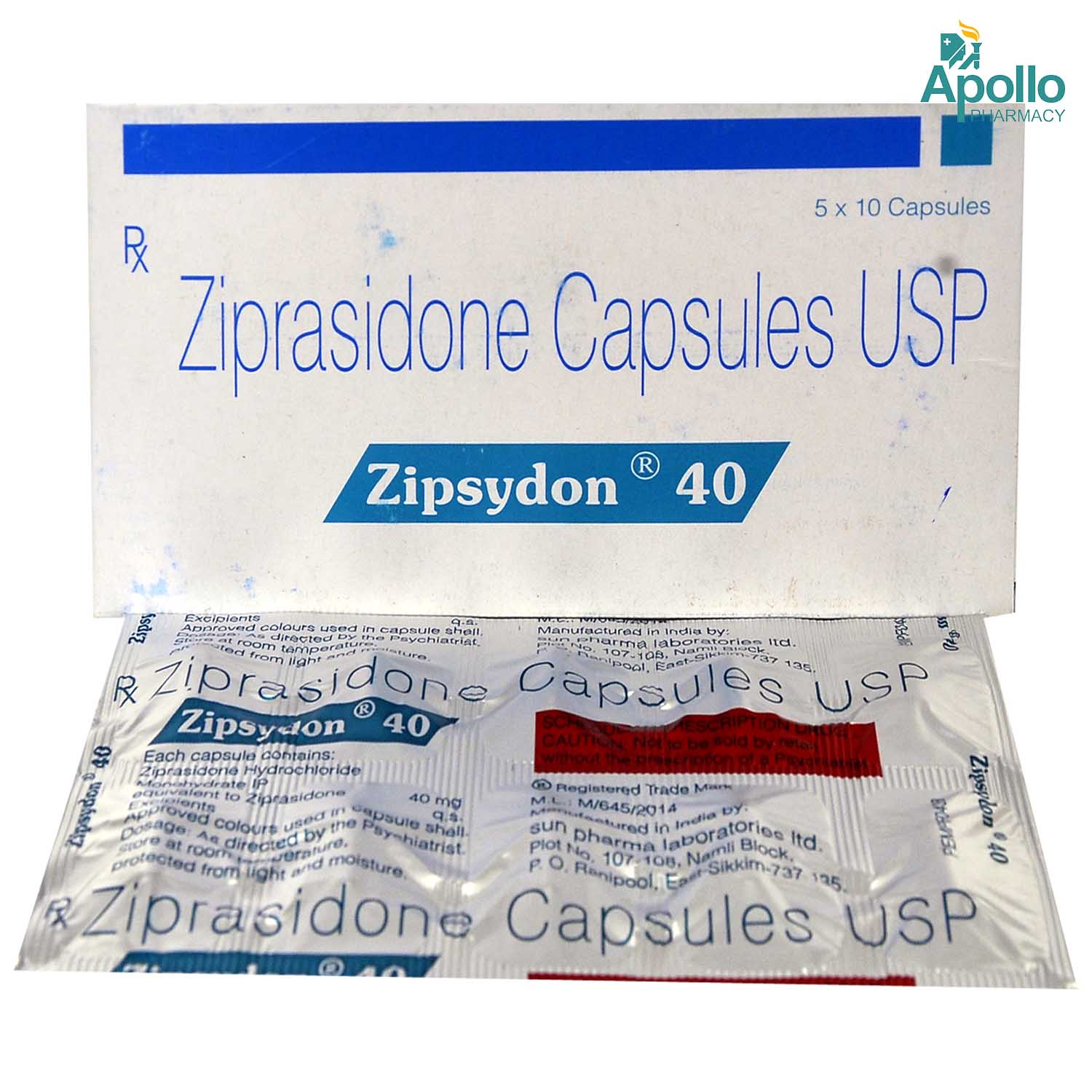 Zipsydon 40 Capsule 10's, Pack of 10 CAPSULES Zipsydon 40 Capsule 10's, Pack of 10 CAPSULES