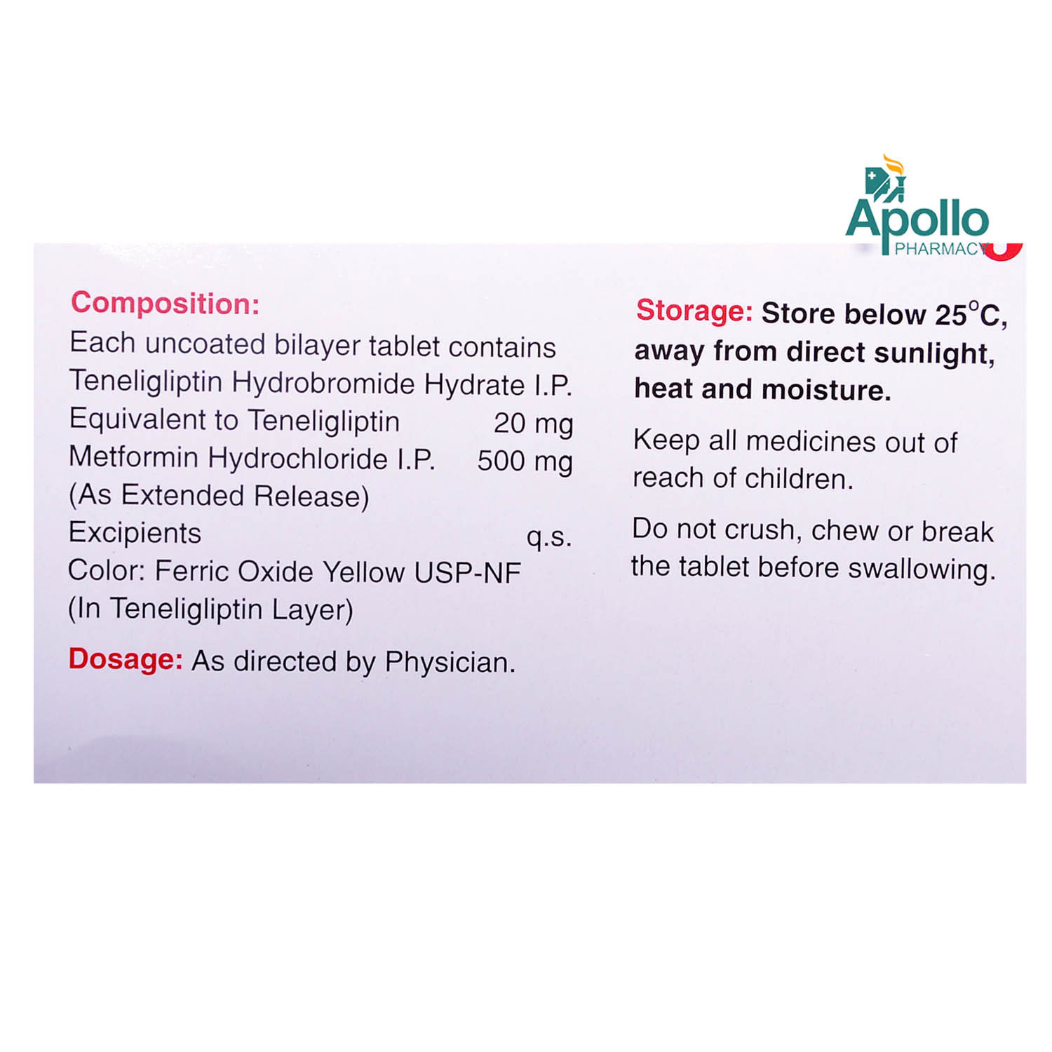 Ziten-M 20 mg/500 mg Tablet 15's, Pack of 15 TABLETS Ziten-M 20 mg/500 mg Tablet 15's, Pack of 15 TABLETS