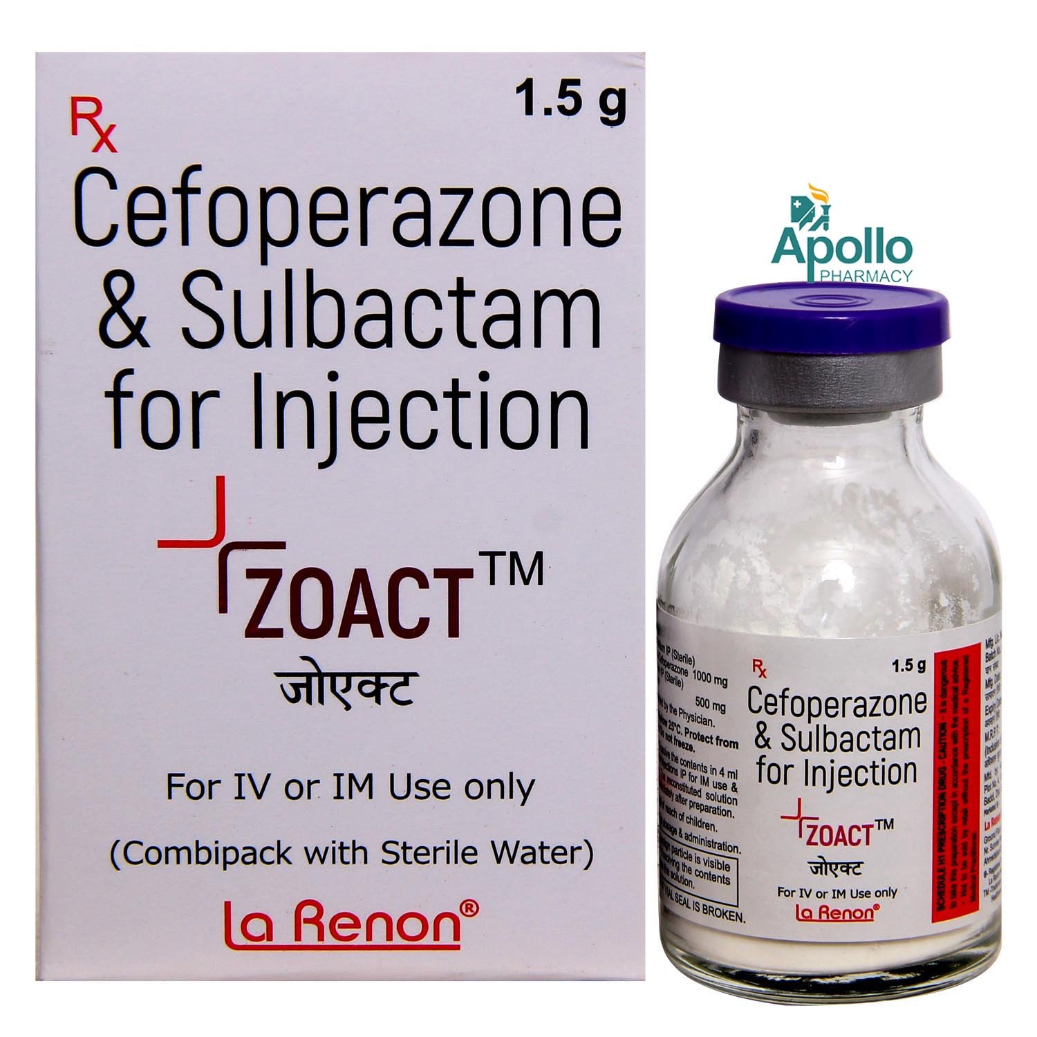 Zoact Injection 1.5 gm, Pack of 1 INJECTION Zoact Injection 1.5 gm, Pack of 1 INJECTION