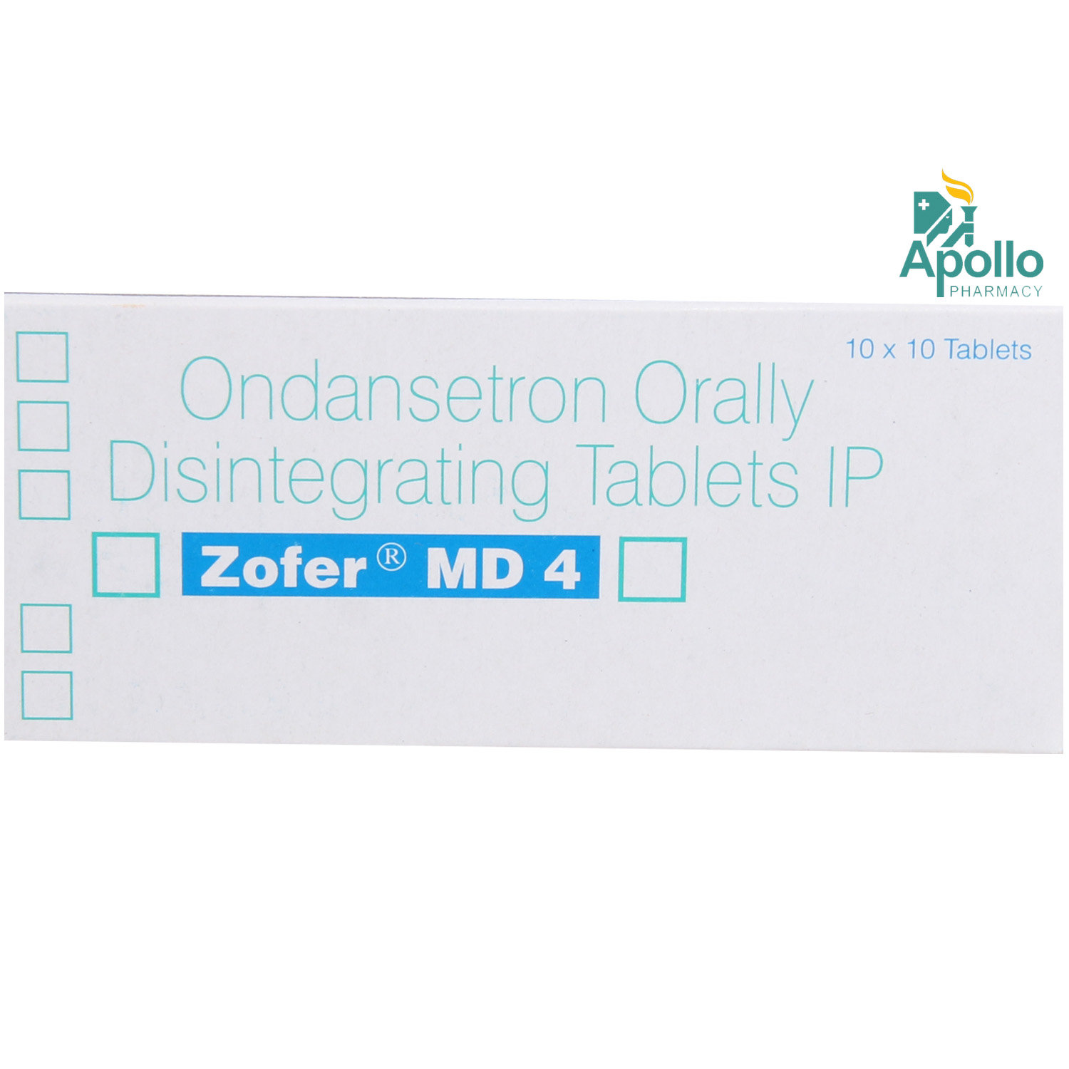 Zofer MD 4 Tablet 10's, Pack of 10 TABLETS Zofer MD 4 Tablet 10's, Pack of 10 TABLETS