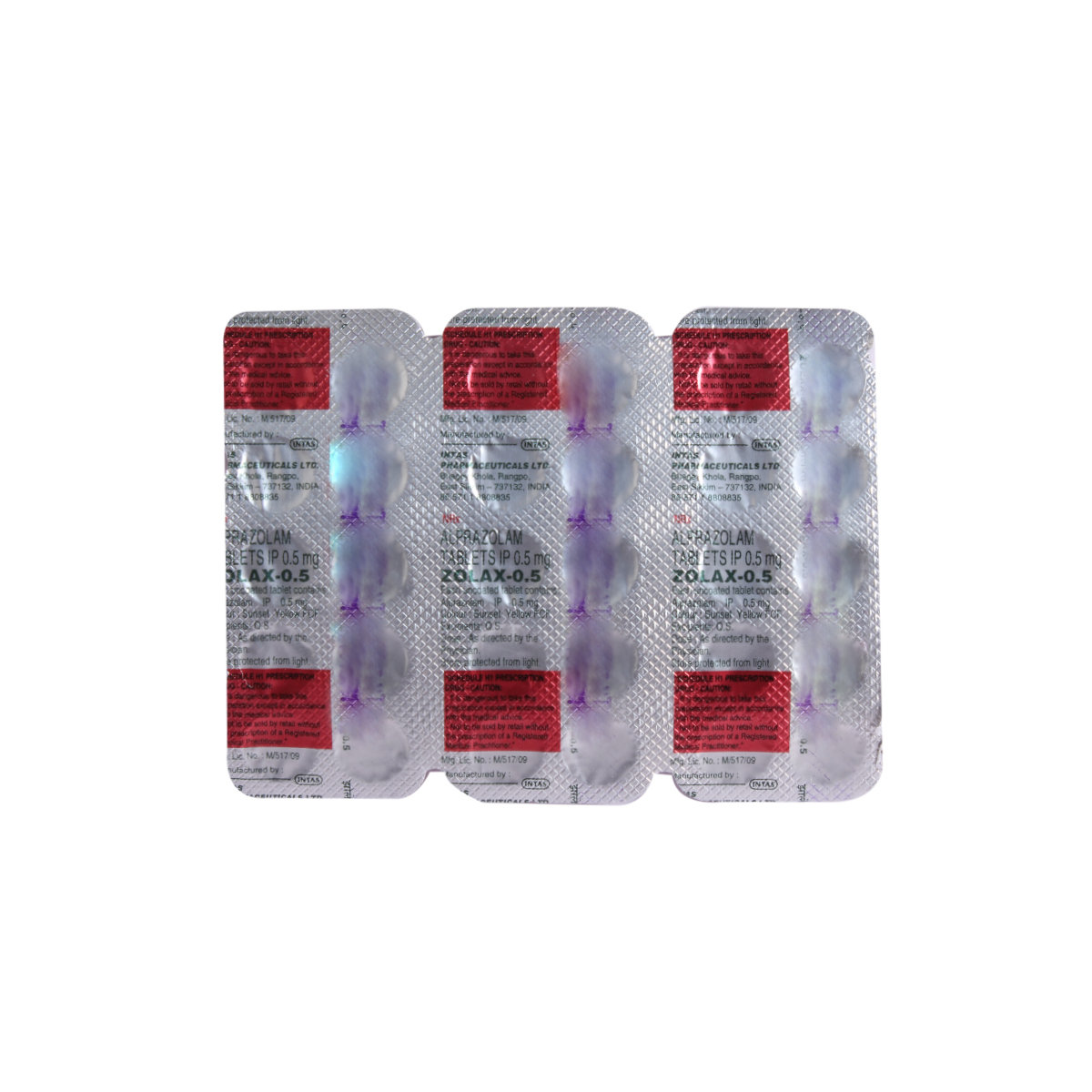 ZOLAX 0.5MG TABLET, Pack of 10 TabletS ZOLAX 0.5MG TABLET, Pack of 10 TabletS