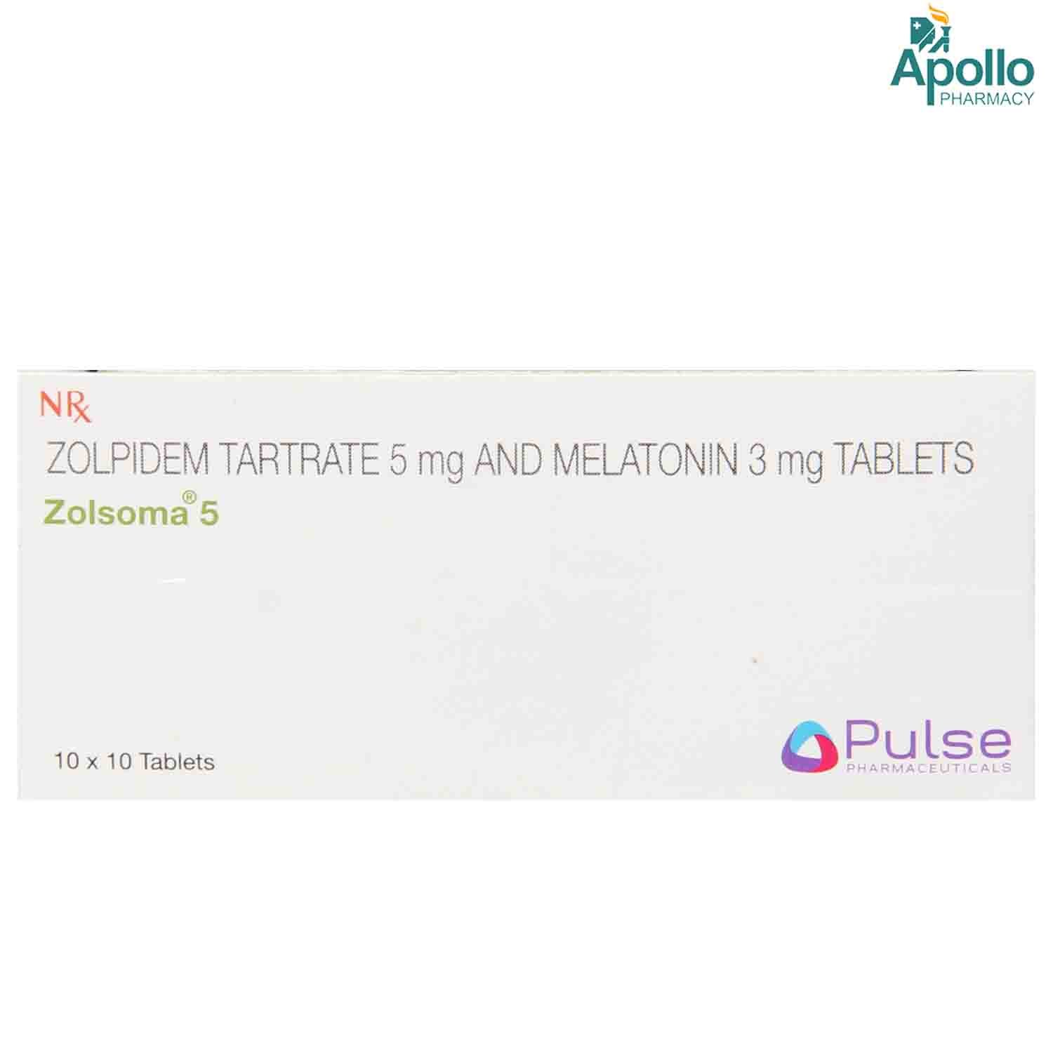 Zolsoma 5 Tablet 10's, Pack of 10 Zolsoma 5 Tablet 10's, Pack of 10