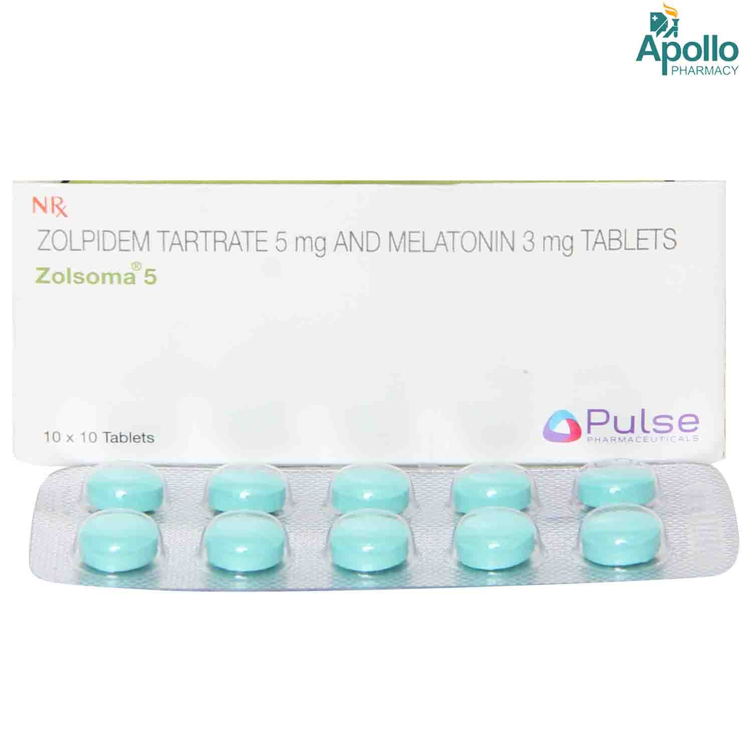 Zolsoma 5 Tablet 10's, Pack of 10 Zolsoma 5 Tablet 10's, Pack of 10