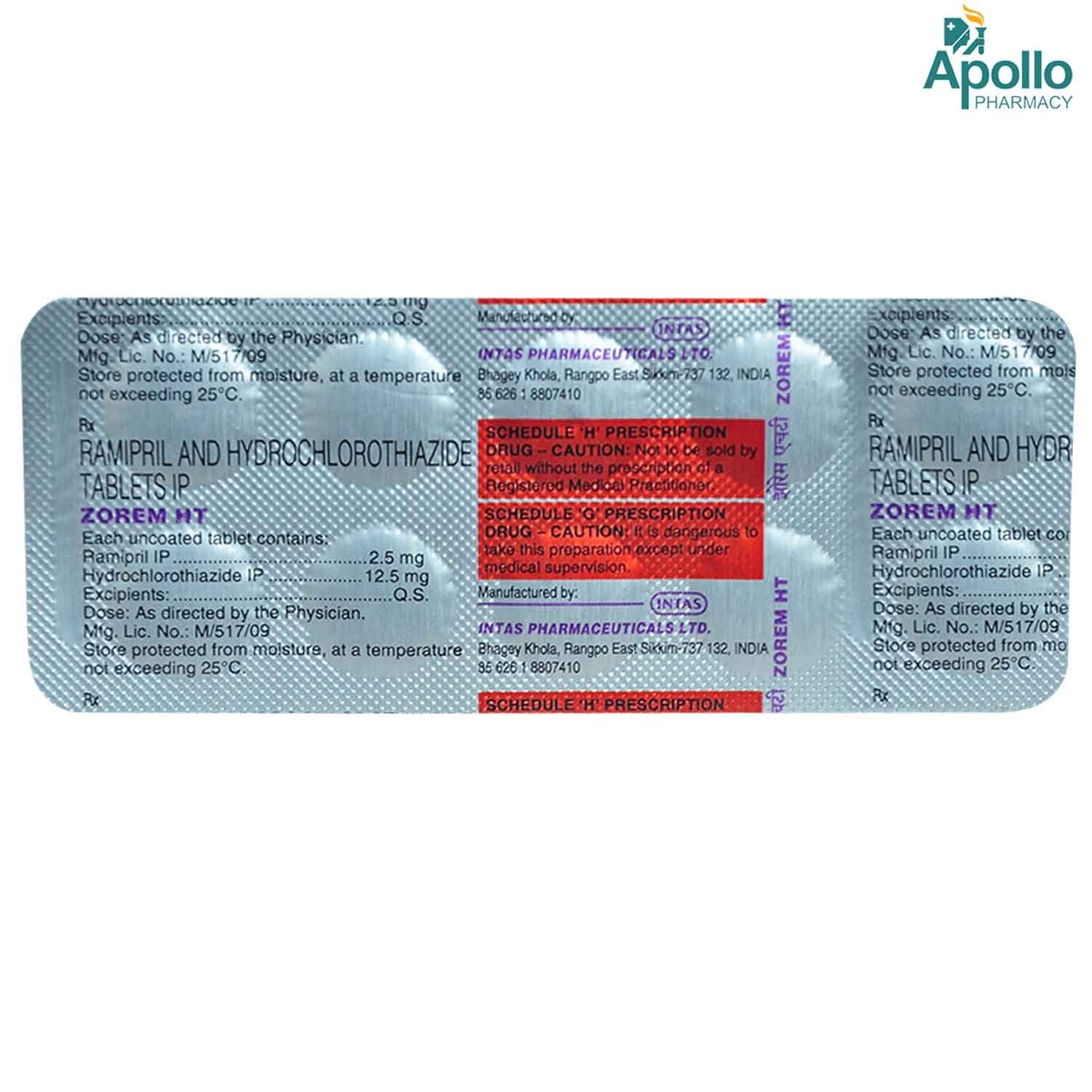 Zorem HT Tablet 10's, Pack of 10 Zorem HT Tablet 10's, Pack of 10