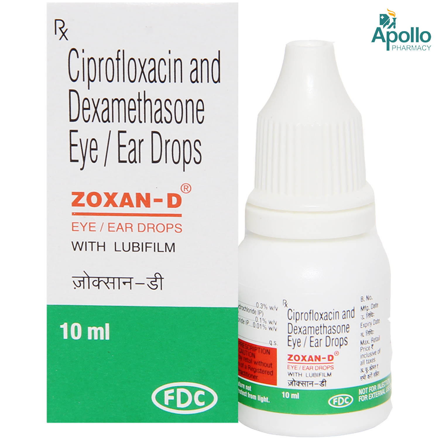 Zoxan-D Eye/Ear Drops 10 ml, Pack of 1 EYE/EAR DROPS Zoxan-D Eye/Ear Drops 10 ml, Pack of 1 EYE/EAR DROPS