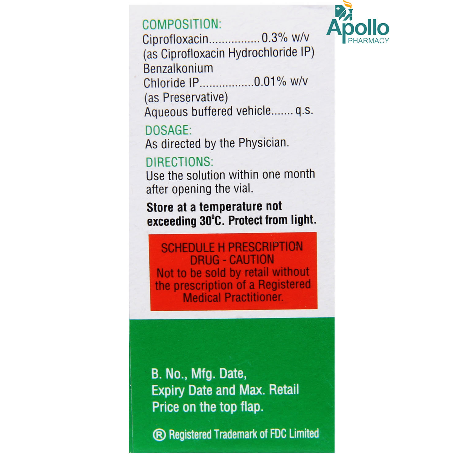 Zoxan 0.3% Eye/Ear Drops 10 ml, Pack of 1 Eye/Ear Drops Zoxan 0.3% Eye/Ear Drops 10 ml, Pack of 1 Eye/Ear Drops