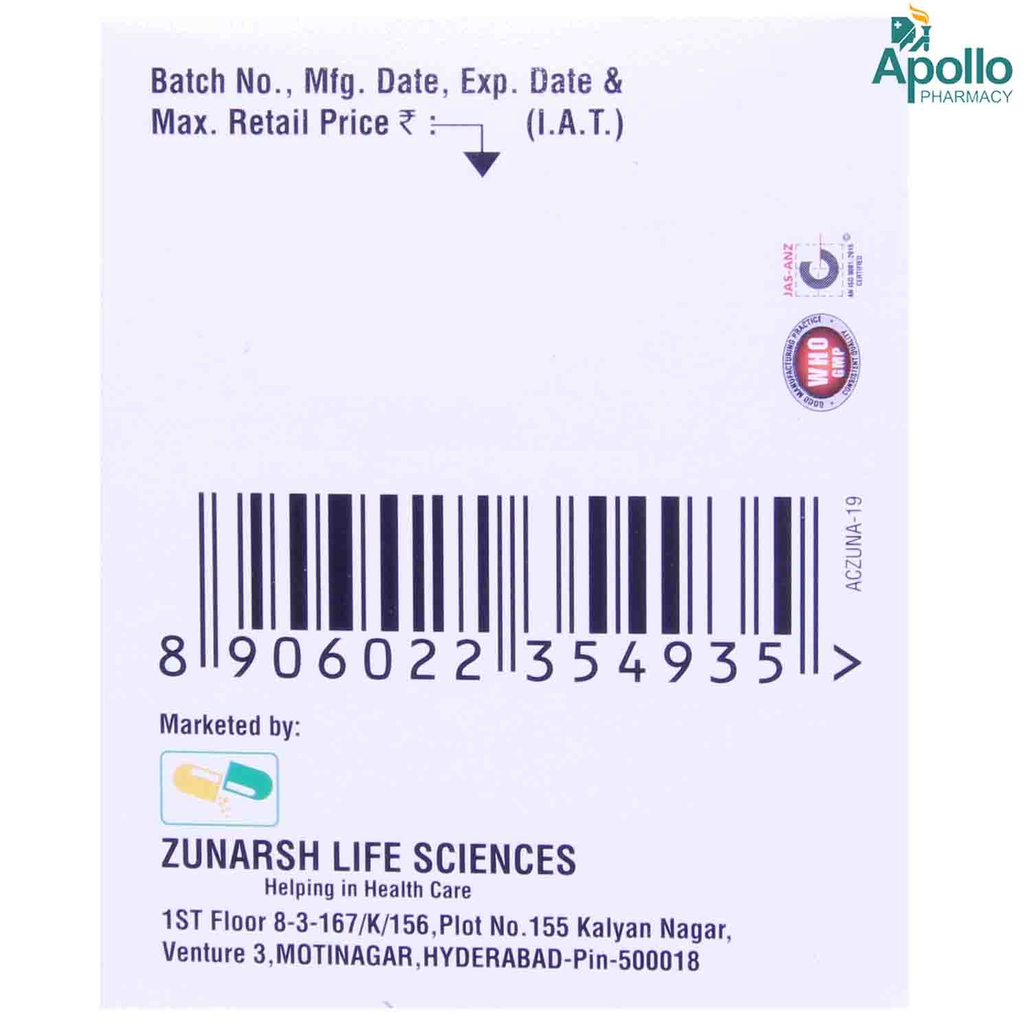 Zunaheal-D Capsule 10's, Pack of 10 CAPSULE SRS Zunaheal-D Capsule 10's, Pack of 10 CAPSULE SRS