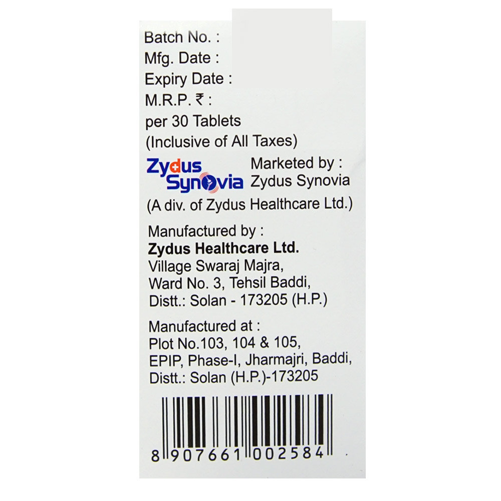 Zurig 80 Tablet 30's, Pack of 1 TABLET Zurig 80 Tablet 30's, Pack of 1 TABLET