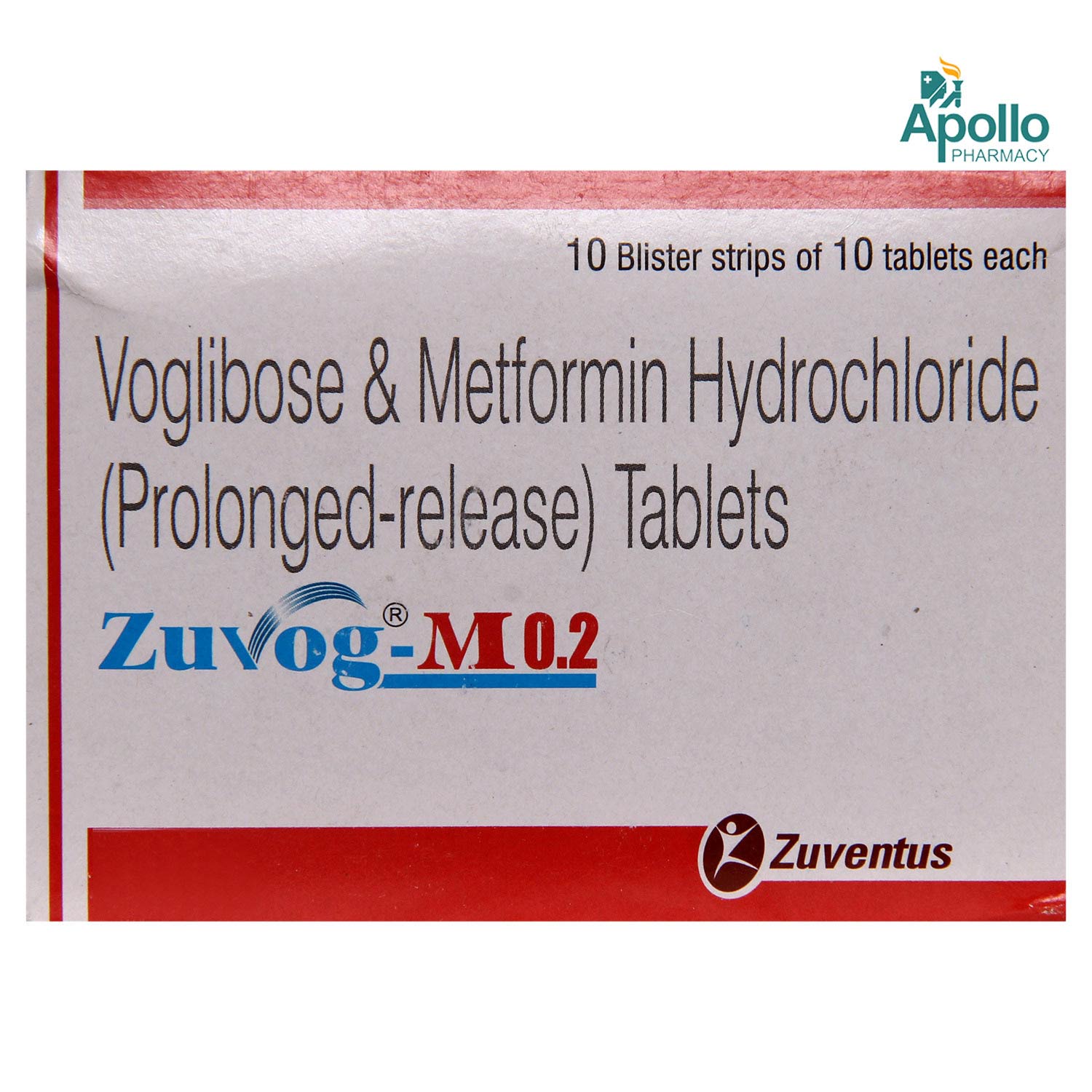 Zuvog-M 0.2 Tablet 10's, Pack of 10 Zuvog-M 0.2 Tablet 10's, Pack of 10