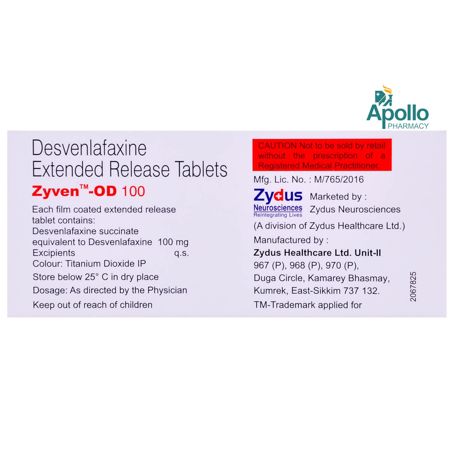 Zyven OD 100 Tablet 10's, Pack of 10 TabletS Zyven OD 100 Tablet 10's, Pack of 10 TabletS