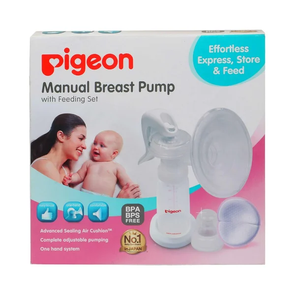 Pigeon Manual Breast Pump with Feeding Set, 1 Count, Pack of 1