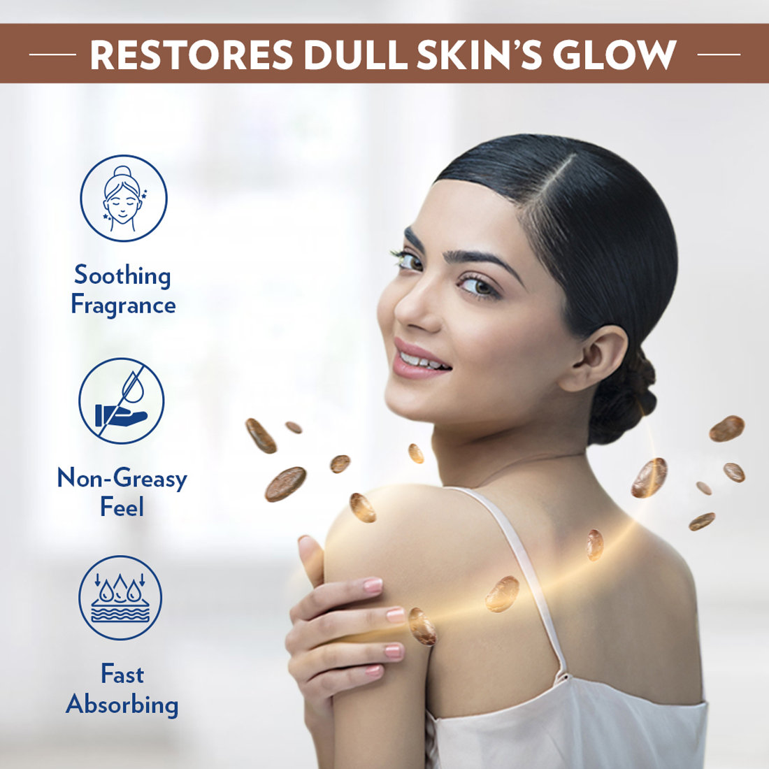 Vaseline Intensive Care Cocoa Glow Body Lotion 90 ml | With Cocoa Butter | Provides 48 hrs Of Moisturization | Non Greasy & Fast Absorbing | For Dry Skin, Pack of 1 Vaseline Intensive Care Cocoa Glow Body Lotion 90 ml | With Cocoa Butter | Provides 48 hrs Of Moisturization | Non Greasy & Fast Absorbing | For Dry Skin, Pack of 1