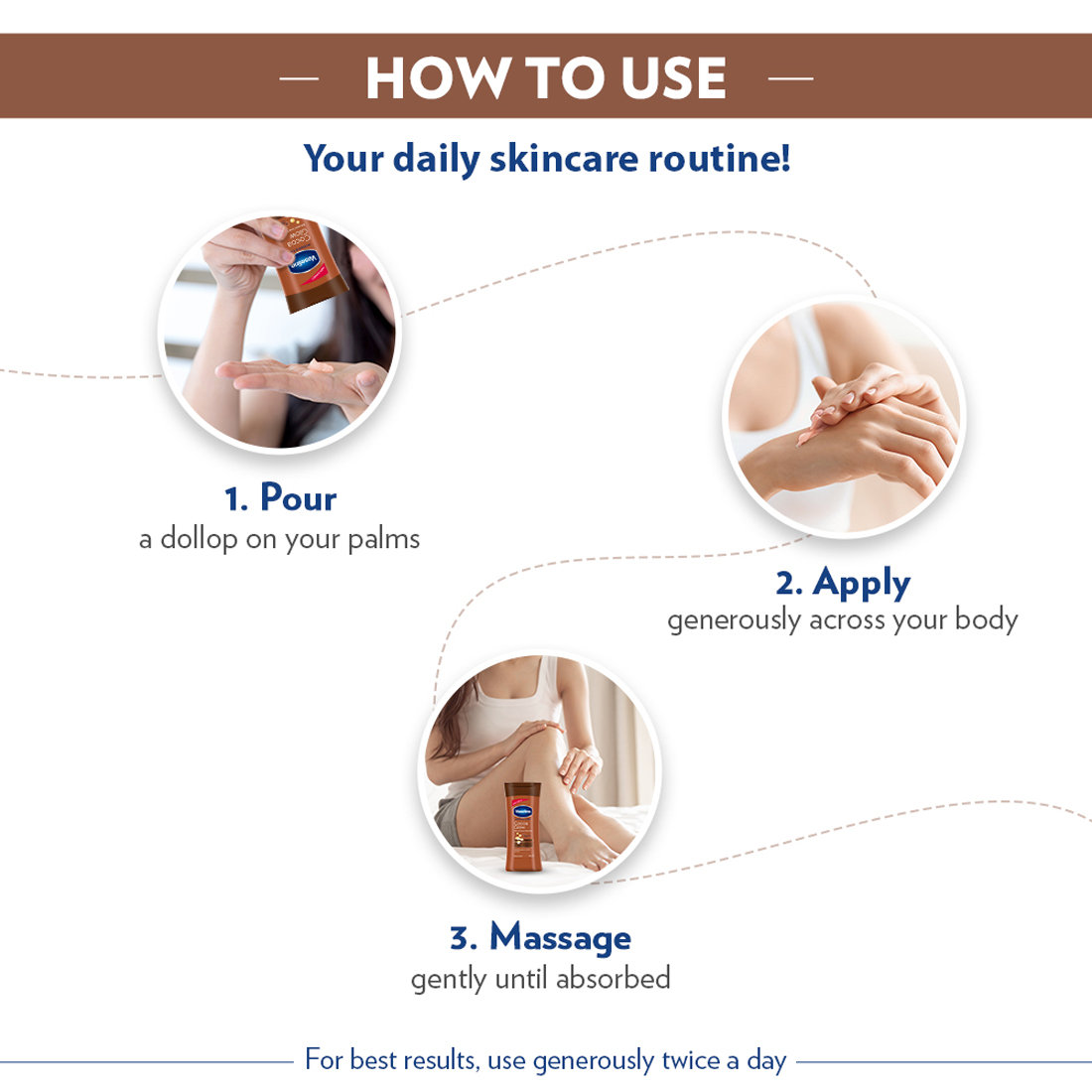 Vaseline Intensive Care Cocoa Glow Body Lotion 90 ml | With Cocoa Butter | Provides 48 hrs Of Moisturization | Non Greasy & Fast Absorbing | For Dry Skin, Pack of 1 Vaseline Intensive Care Cocoa Glow Body Lotion 90 ml | With Cocoa Butter | Provides 48 hrs Of Moisturization | Non Greasy & Fast Absorbing | For Dry Skin, Pack of 1