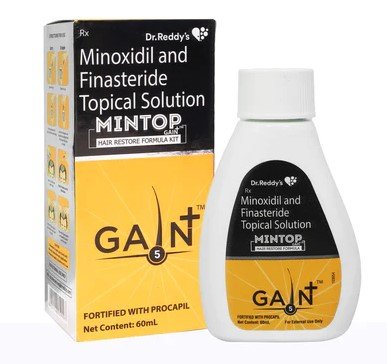 Mintop Gain+ 5 Topical Solution 60 ml, Pack of 1 SOLUTION Mintop Gain+ 5 Topical Solution 60 ml, Pack of 1 SOLUTION