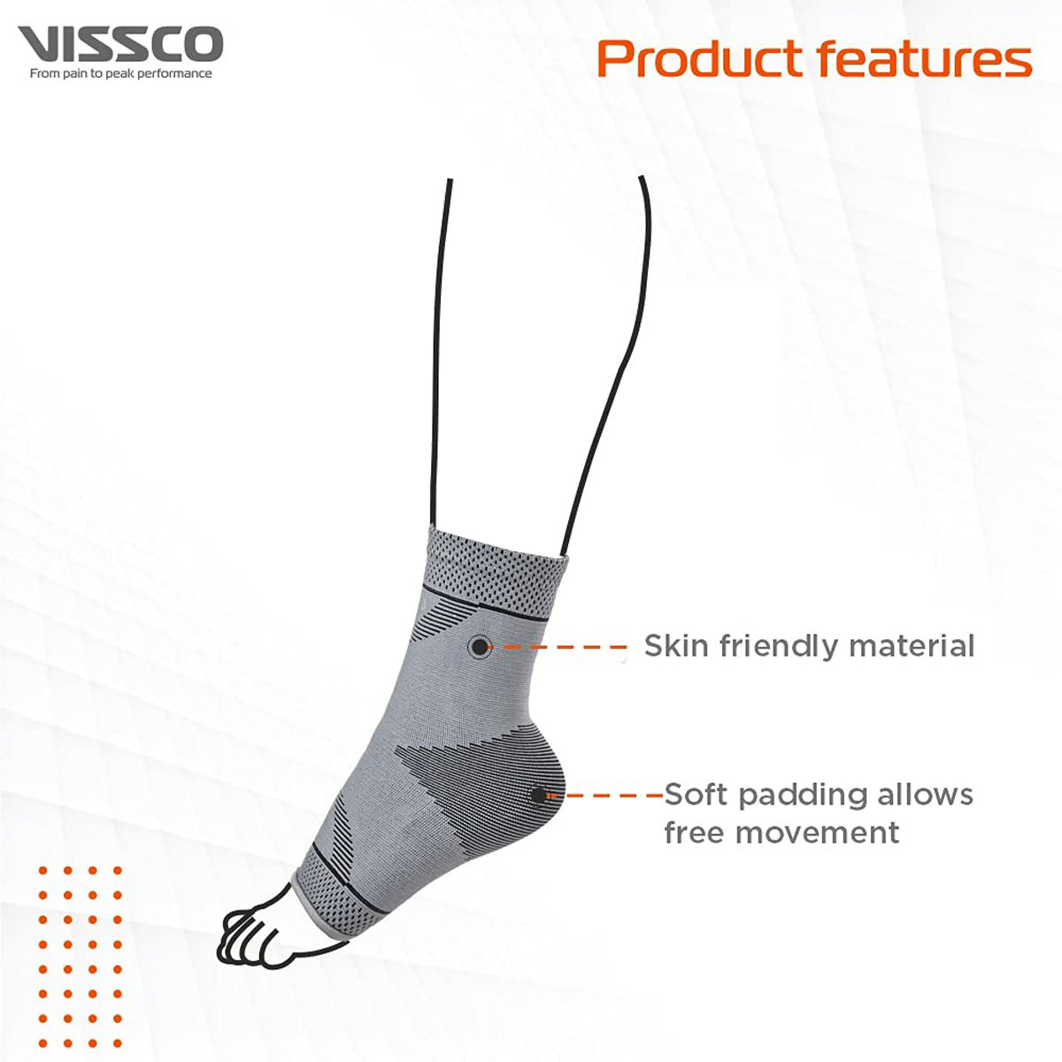 Vissco 2D Ankle Support Pro XL, 1 Pair, Pack of 1 Vissco 2D Ankle Support Pro XL, 1 Pair, Pack of 1
