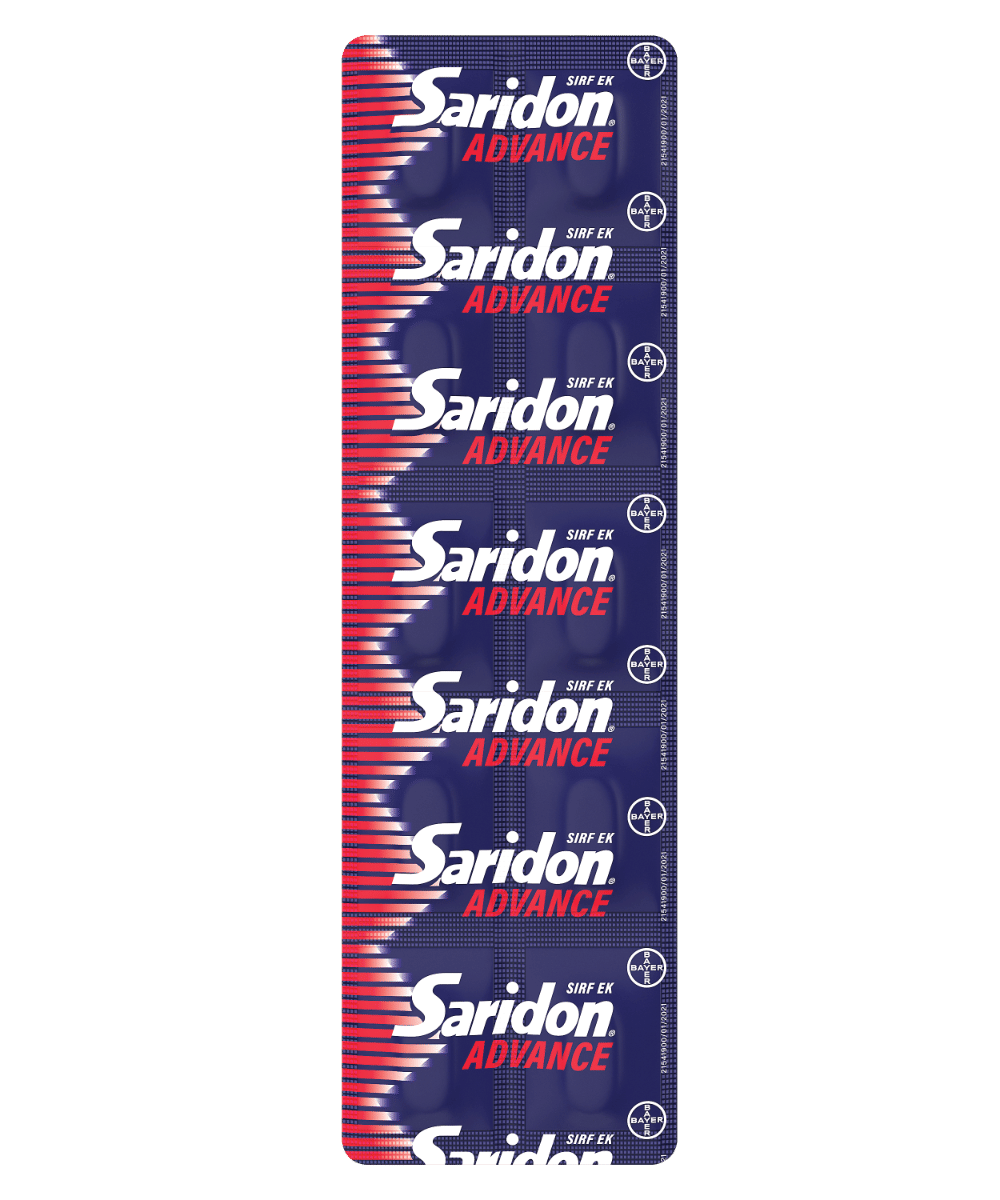 Saridon Advance Tablet 10’s for 5 in 1 Pain Relief, Pack of 10 Saridon Advance Tablet 10’s for 5 in 1 Pain Relief, Pack of 10
