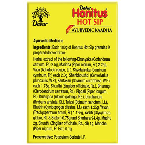 Dabur Honitus Hot Sip Granules, 1 Sachet, Pack of 1 Dabur Honitus Hot Sip Granules, 1 Sachet, Pack of 1