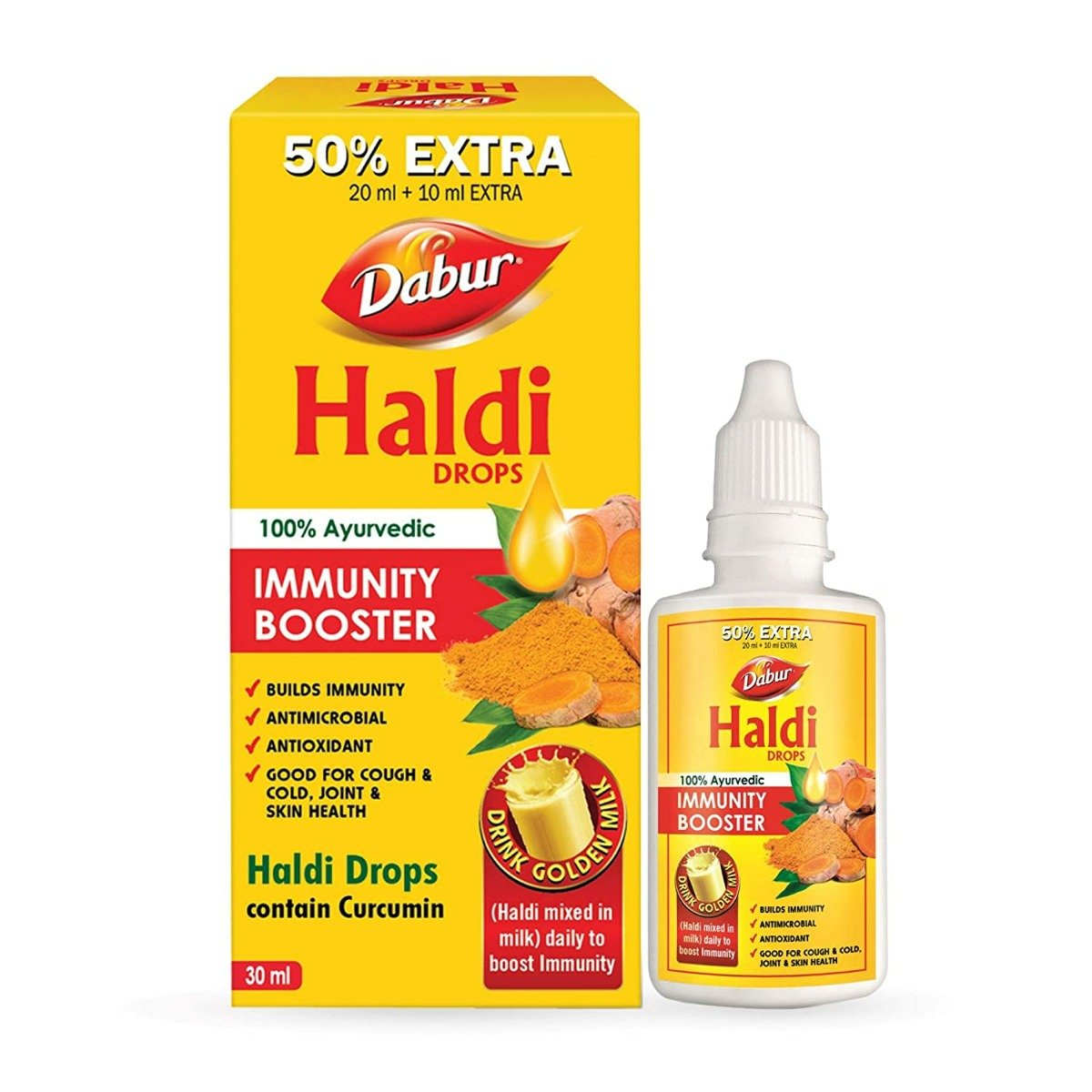 Dabur Haldi Immunity Booster Drops, 30 ml, Pack of 1 Dabur Haldi Immunity Booster Drops, 30 ml, Pack of 1