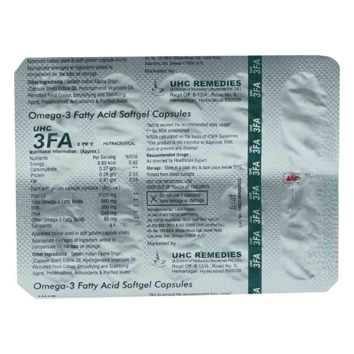 3FA Softgel Capsule 10's, Pack of 10 3FA Softgel Capsule 10's, Pack of 10