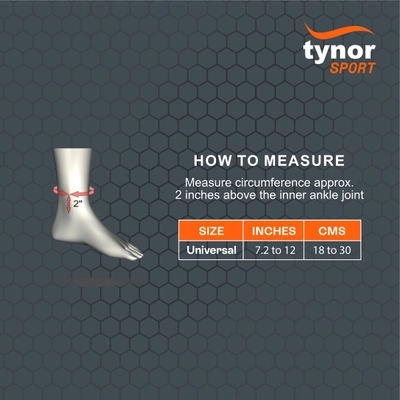 Tynor Ankle Support Neo Universal, 1 Count, Pack of 1