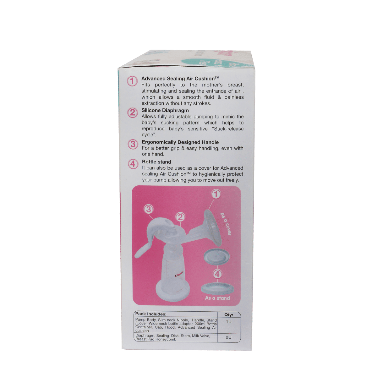 Pigeon Manual Breast Pump with Feeding Set, 1 Count, Pack of 1 Pigeon Manual Breast Pump with Feeding Set, 1 Count, Pack of 1