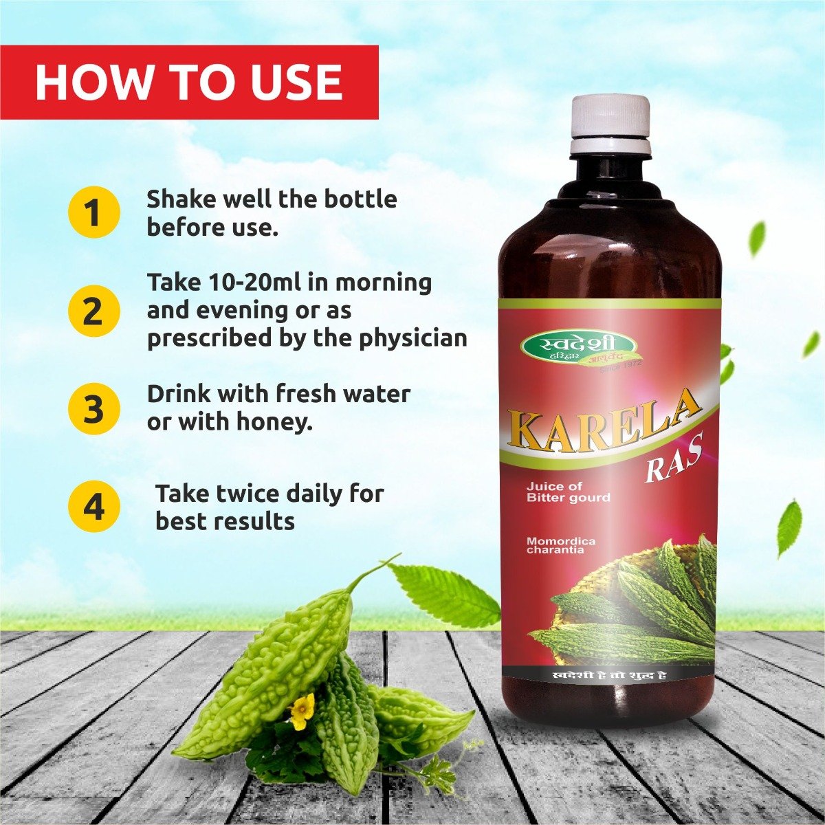 Swadeshi Karela Ras, 500 ml, Pack of 1 Swadeshi Karela Ras, 500 ml, Pack of 1