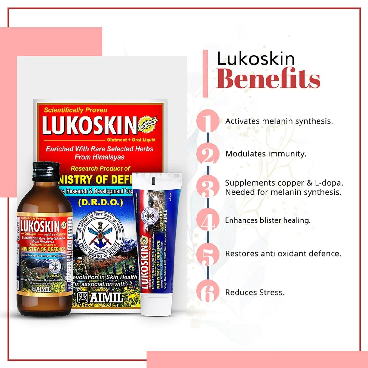 Lukoskin Ointment & Liquid Combo 1 Kit | For Treatment Of White Patches On Skin, Pack of 1 Lukoskin Ointment & Liquid Combo 1 Kit | For Treatment Of White Patches On Skin, Pack of 1