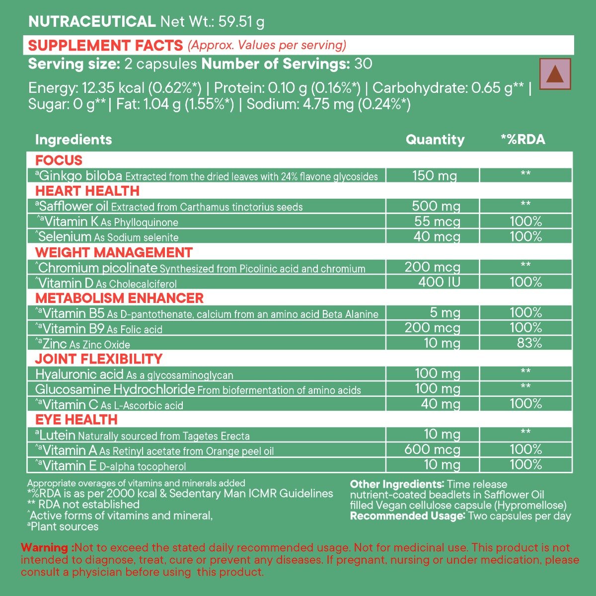 Wellbeing Nutrition Slow Multi for Him 50+, 60 Capsules, Pack of 1 Wellbeing Nutrition Slow Multi for Him 50+, 60 Capsules, Pack of 1