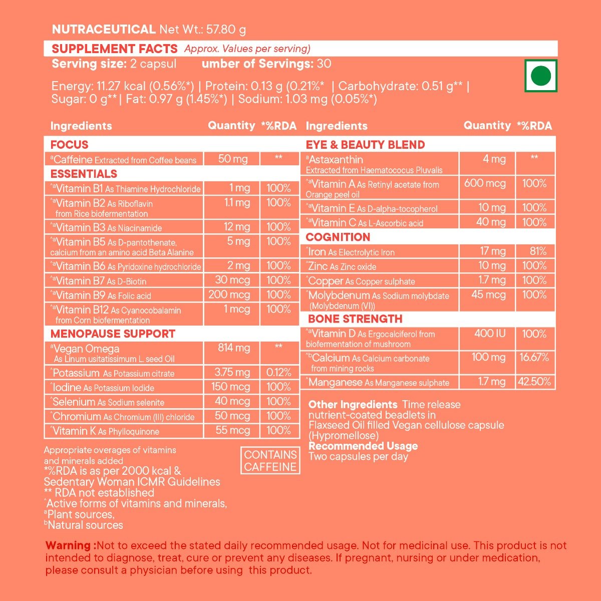 Wellbeing Nutrition Slow Multi for Her 50+, 60 Capsules, Pack of 1 Wellbeing Nutrition Slow Multi for Her 50+, 60 Capsules, Pack of 1