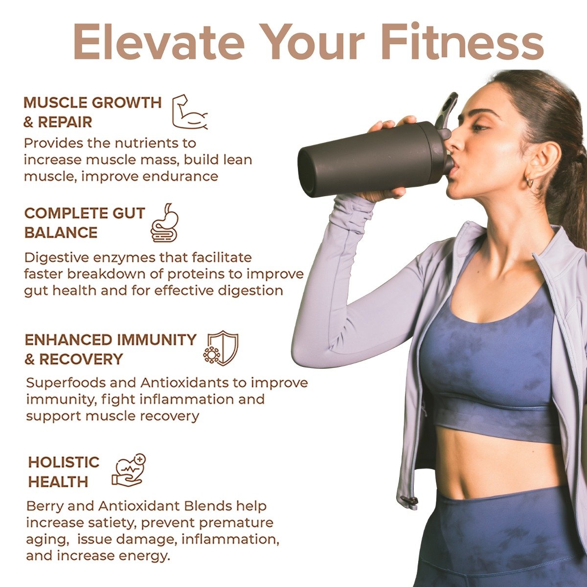 Wellbeing Nutrition Plant Protein Dark Chocolate Hazelnut Flavour Powder, 500 gm, Pack of 1 Wellbeing Nutrition Plant Protein Dark Chocolate Hazelnut Flavour Powder, 500 gm, Pack of 1