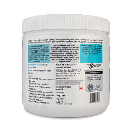 The Vitamin Company Marine Collagen Peptides Mango Flavour Powder, 250 gm, Pack of 1 The Vitamin Company Marine Collagen Peptides Mango Flavour Powder, 250 gm, Pack of 1