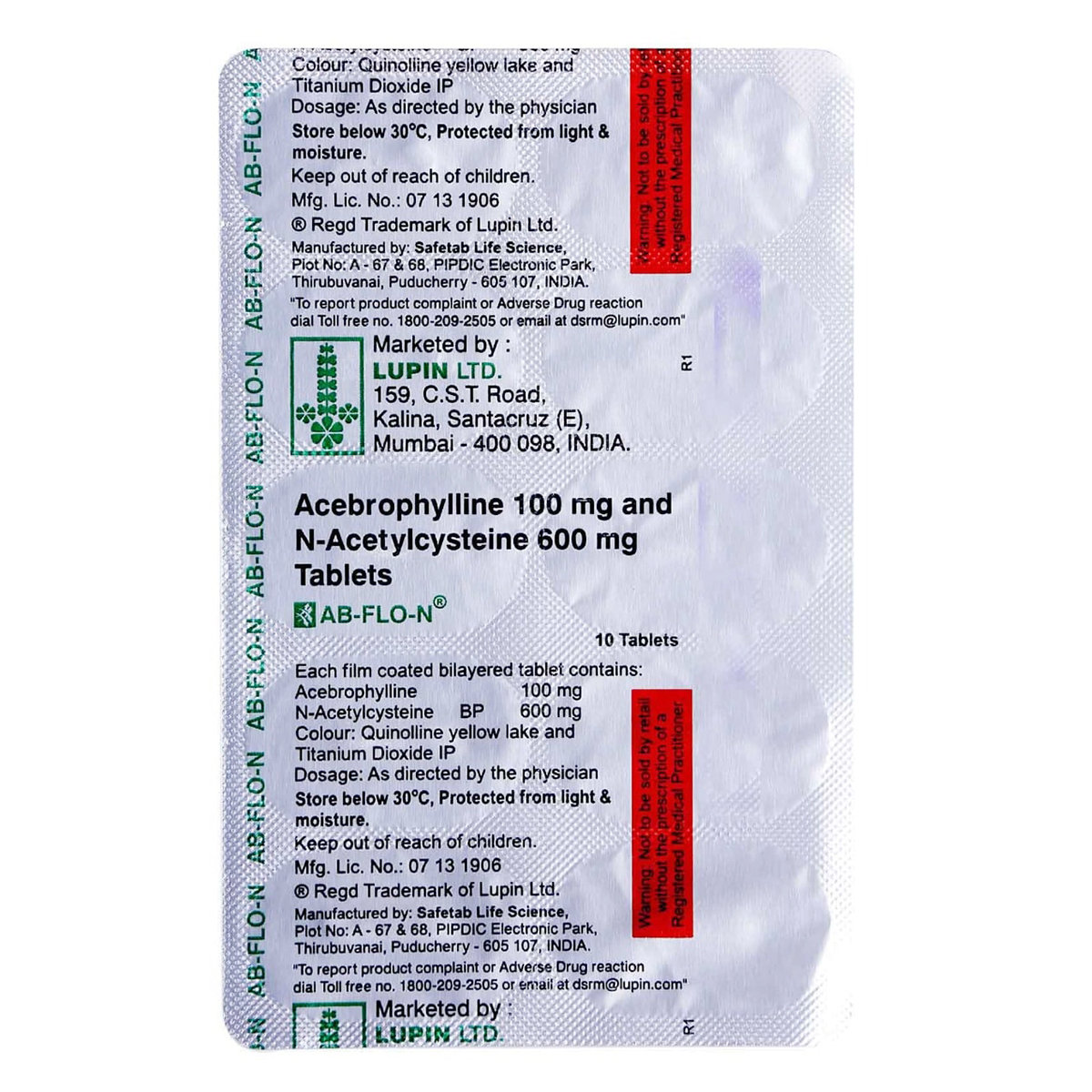AB-Flo-N Tablet 10's, Pack of 10 TABLETS AB-Flo-N Tablet 10's, Pack of 10 TABLETS