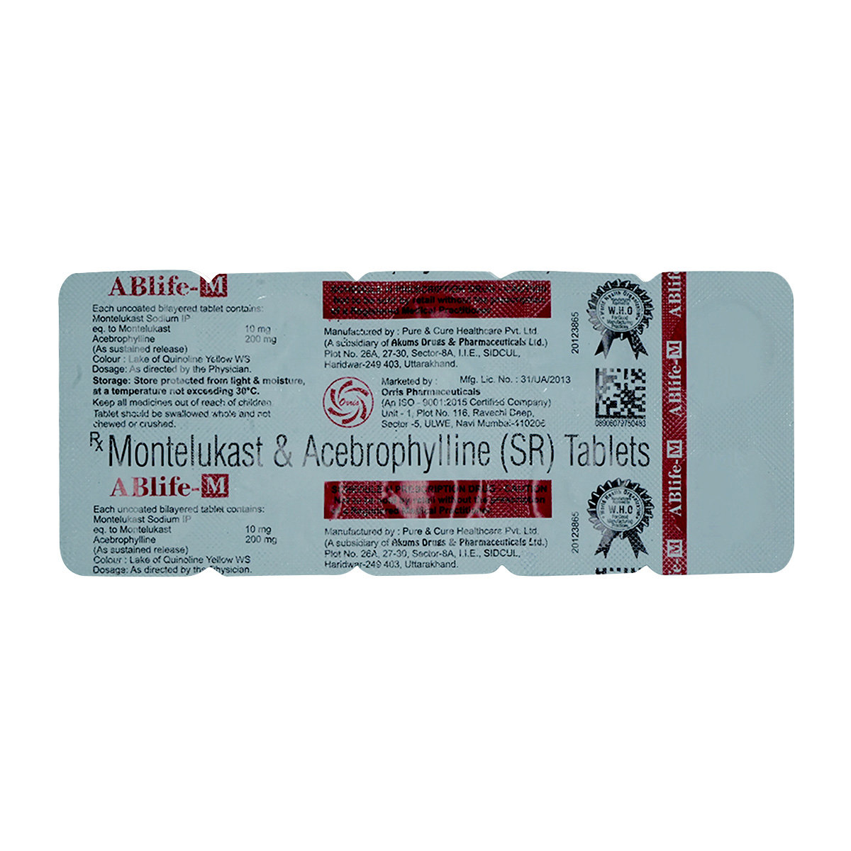 Buy Ablife M 10/200 Tablet 10's Online