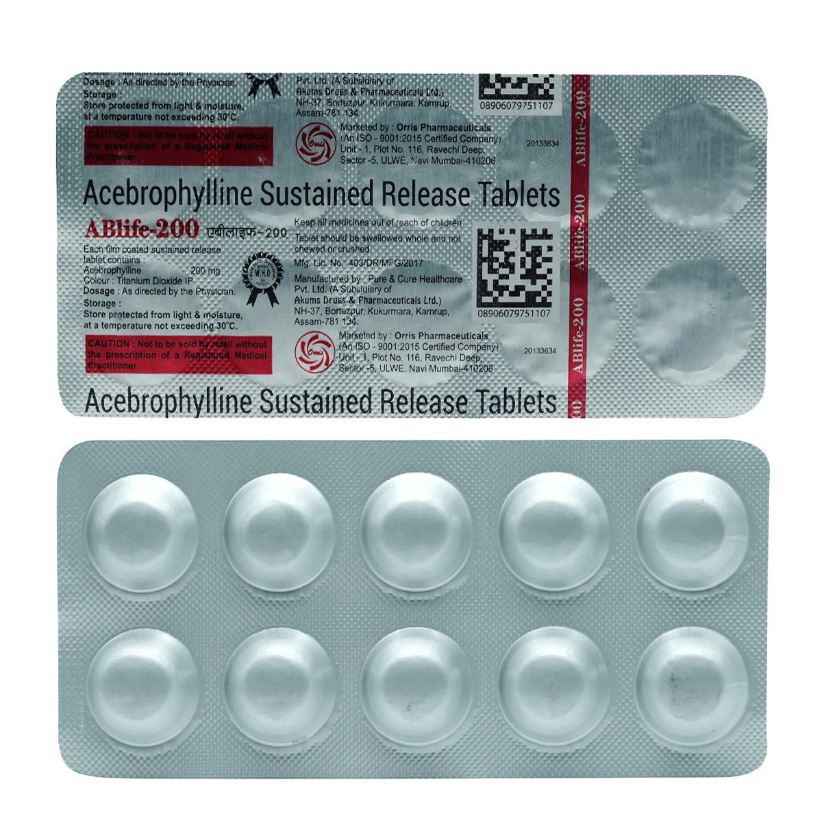 Ablife-200 Tablet 10's, Pack of 10 TABLETS Ablife-200 Tablet 10's, Pack of 10 TABLETS