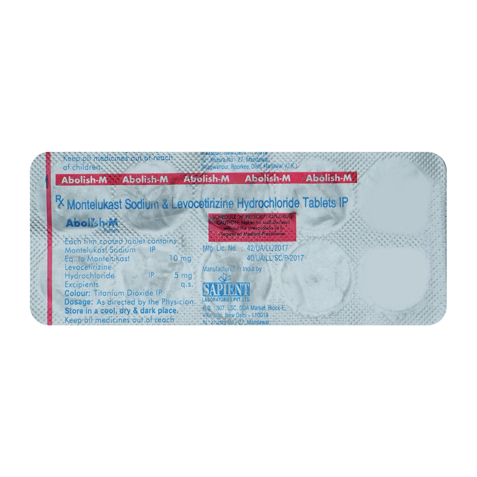 Abolish M Tablet 10's, Pack of 10 TabletS Abolish M Tablet 10's, Pack of 10 TabletS