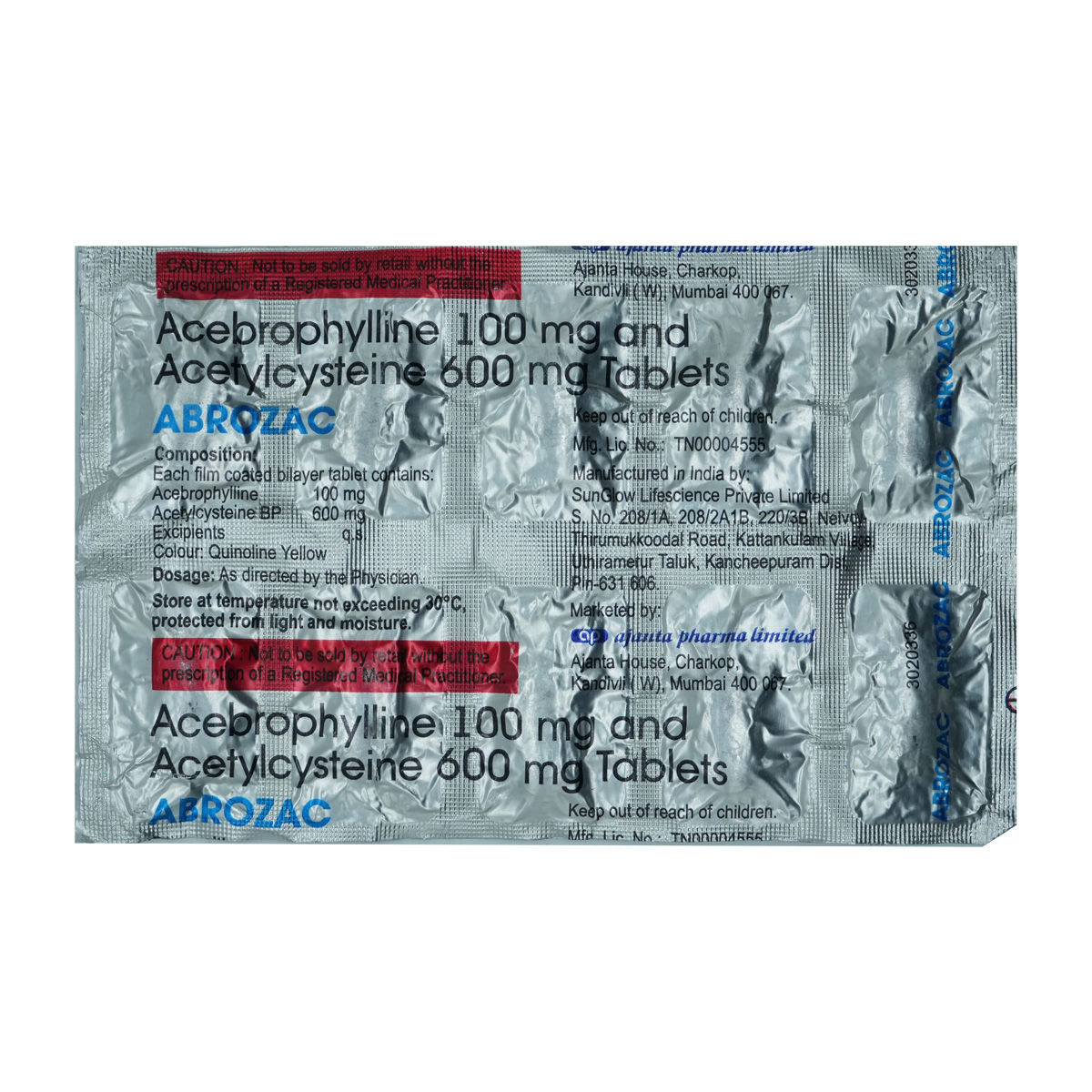 Buy Abrozac Tablet 10's Online